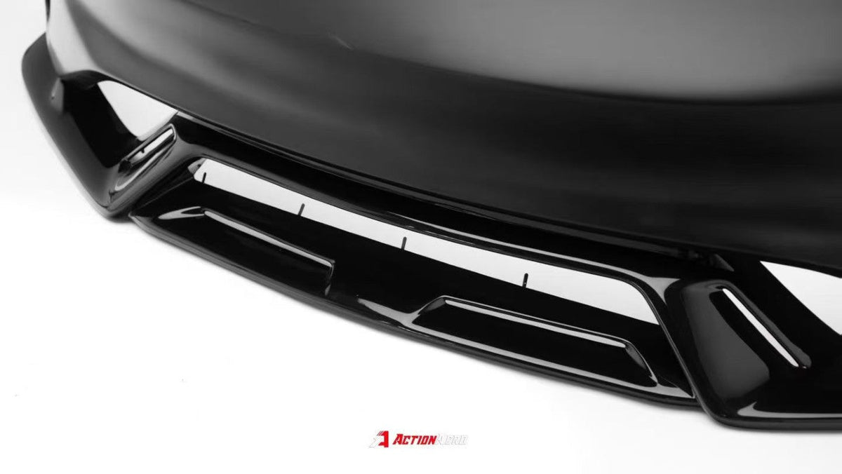 AE DESIGN - ACTION AERO TESLA MODEL 3 HIGHLAND / PERFORMANCE 2024+ ABS FRONT BUMPER & LIP - Aero Carbon UK