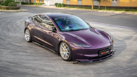 AE DESIGN - ACTION AERO TESLA MODEL 3 HIGHLAND / PERFORMANCE 2024+ ABS SIDE SKIRTS - Aero Carbon UK