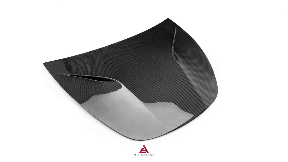 AE DESIGN - ACTION AERO TESLA MODEL 3 HIGHLAND / PERFORMANCE 2024+ CARBON FIBRE HOOD BONNET - Aero Carbon UK