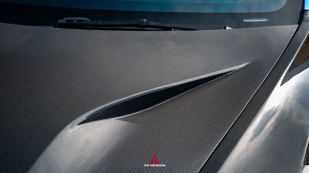 AE DESIGN - ACTION AERO TESLA MODEL 3 HIGHLAND / PERFORMANCE 2024+ CARBON FIBRE HOOD BONNET - Aero Carbon UK