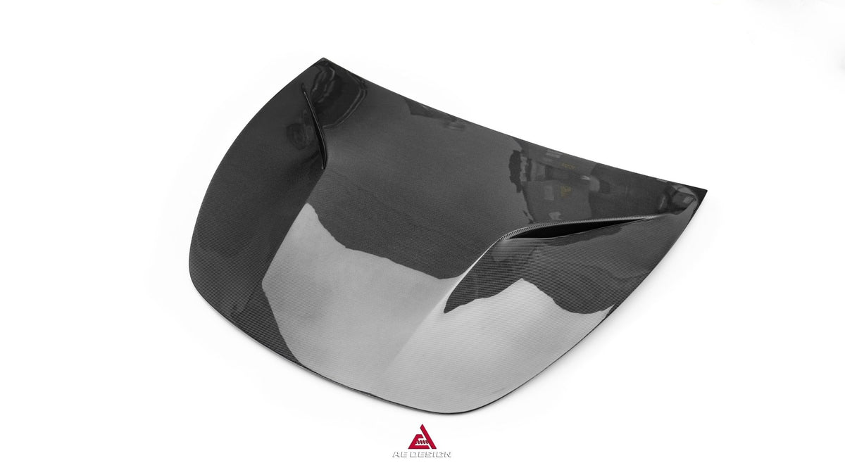 AE DESIGN - ACTION AERO TESLA MODEL 3 HIGHLAND / PERFORMANCE 2024+ CARBON FIBRE HOOD BONNET - Aero Carbon UK