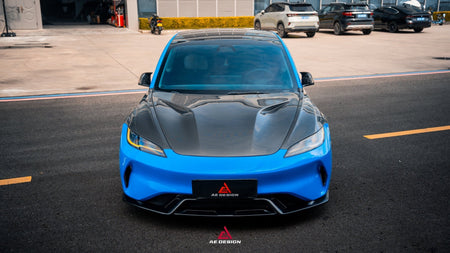 AE DESIGN - ACTION AERO TESLA MODEL 3 HIGHLAND / PERFORMANCE 2024+ CARBON FIBRE HOOD BONNET - Aero Carbon UK