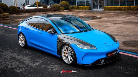 AE DESIGN - ACTION AERO TESLA MODEL 3 HIGHLAND / PERFORMANCE 2024+ DRY CARBON FIBRE FRONT FENDERS - Aero Carbon UK