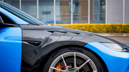 AE DESIGN - ACTION AERO TESLA MODEL 3 HIGHLAND / PERFORMANCE 2024+ DRY CARBON FIBRE FRONT FENDERS - Aero Carbon UK