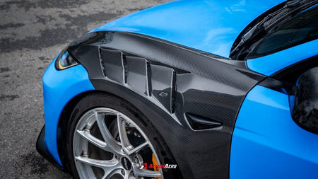 AE DESIGN - ACTION AERO TESLA MODEL 3 HIGHLAND / PERFORMANCE 2024+ DRY CARBON FIBRE FRONT FENDERS - Aero Carbon UK