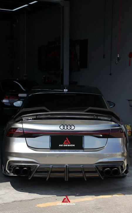 AE DESIGN - AUDI A7 S LINE / S7 C8 2019+ ART DRY CARBON FIBRE REAR SIDE WINGS - Aero Carbon UK