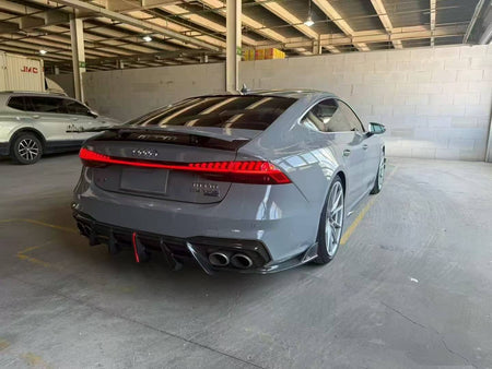AE DESIGN - AUDI A7 S LINE / S7 C8 2019+ ART DRY CARBON FIBRE REAR SIDE WINGS - Aero Carbon UK