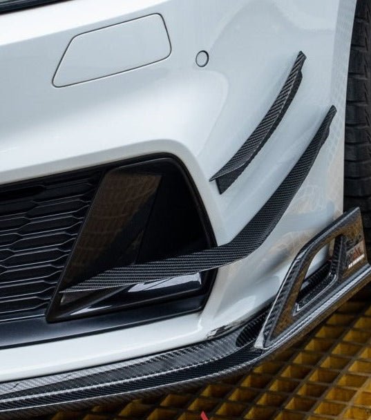 AE DESIGN - AUDI A7 S LINE / S7 C8 2019+ CARBON FIBRE FRONT CANARDS - Aero Carbon UK