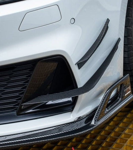 AE DESIGN - AUDI A7 S LINE / S7 C8 2019+ CARBON FIBRE FRONT CANARDS - Aero Carbon UK