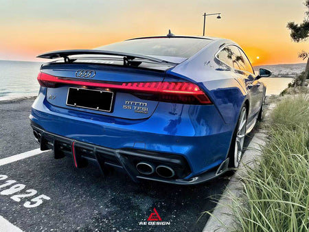 AE DESIGN - AUDI A7 / S7 C8 2018+ CARBON FIBER REAR DIFFUSER - Aero Carbon UK