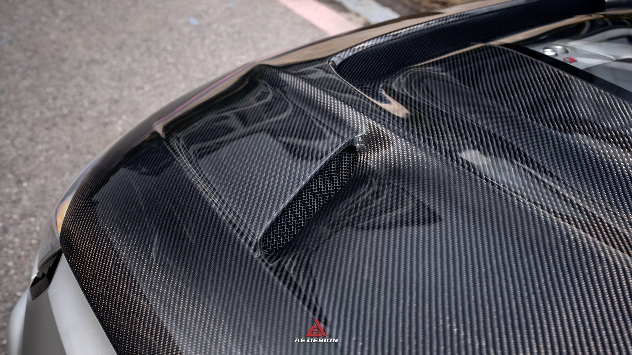 AE DESIGN - AUDI RS4 B9.5 DRY CARBON FIBER FRONT HOOD BONNET V2 - Aero Carbon UK