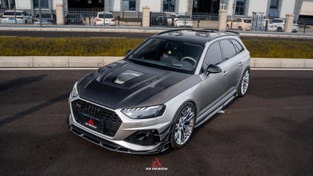 AE DESIGN - AUDI RS4 B9.5 DRY CARBON FIBER FRONT HOOD BONNET V2 - Aero Carbon UK