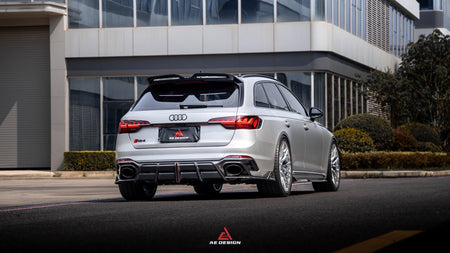 AE DESIGN - AUDI RS4 B9.5 DRY CARBON FIBER REAR DIFFUSER V2 - Aero Carbon UK