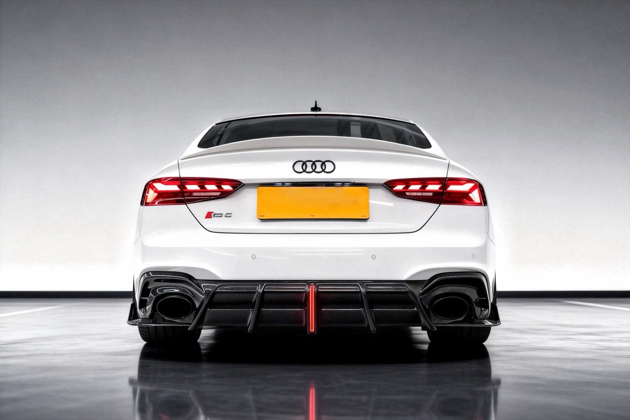 AE DESIGN - AUDI RS5 B9.5 DRY CARBON FIBER REAR LED DIFFUSER V2 - Aero Carbon UK