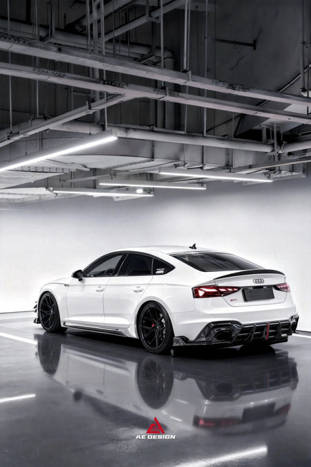 AE DESIGN - AUDI RS5 B9.5 DRY CARBON FIBER REAR LED DIFFUSER V2 - Aero Carbon UK