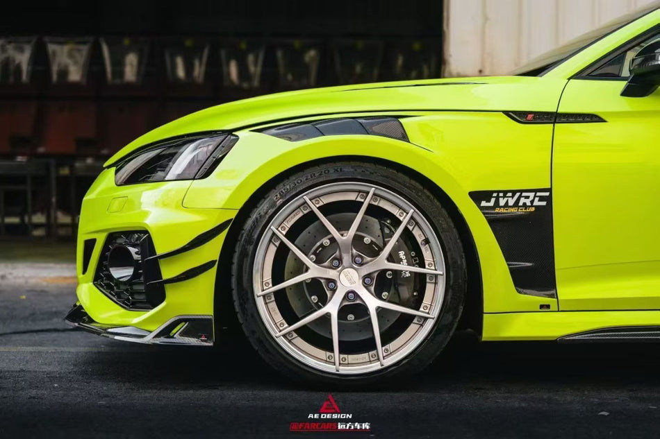 AE DESIGN - AUDI RS5 B9.5 DRY CARBON SIDE FENDERS - Aero Carbon UK