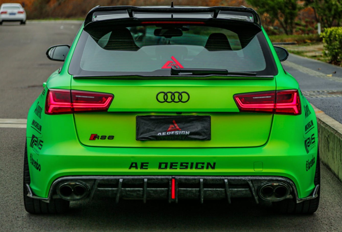 AE DESIGN - AUDI RS6 C7.5 CARBON FIBRE REAR MID SPOILER - Aero Carbon UK