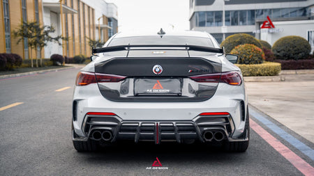 AE DESIGN - BMW 4 SERIES G22 DRY CARBON FIBER REAR LED DIFFUSER - Aero Carbon UK