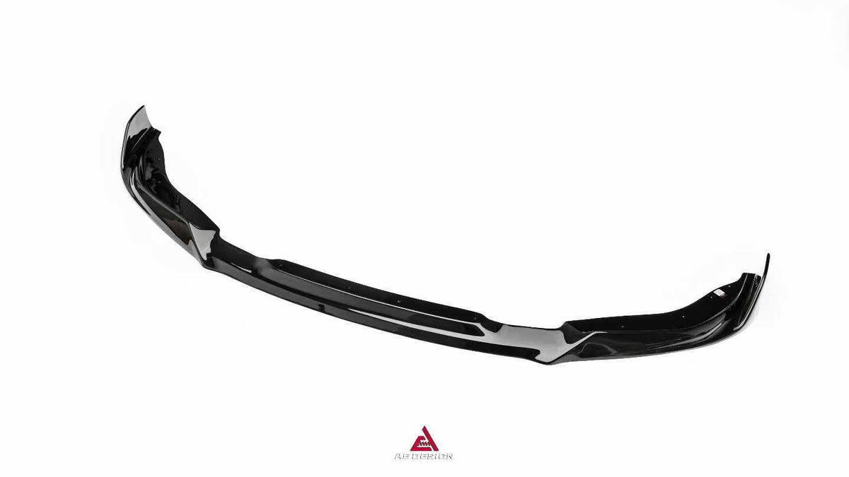 AE DESIGN - BMW 4 SERIES G22 / G23 2020+ ABS GLOSS BLACK FRONT LIP - Aero Carbon UK