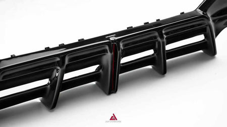 AE DESIGN - BMW 4 SERIES G22 / G23 2020+ ABS GLOSS BLACK REAR DIFFUSER - Aero Carbon UK