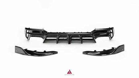 AE DESIGN - BMW 4 SERIES G22 / G23 2020+ ABS GLOSS BLACK REAR DIFFUSER - Aero Carbon UK