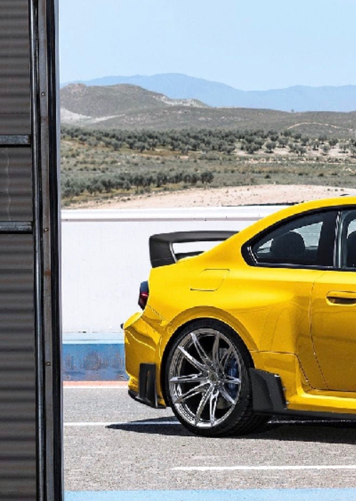 AE DESIGN - BMW M2 G87 DRY CARBON FIBRE REAR SIDE WINGLETS - Aero Carbon UK