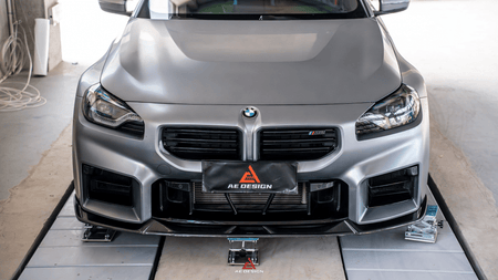 AE DESIGN - BMW M2 G87 GLOSS BLACK FRONT LIP - Aero Carbon UK