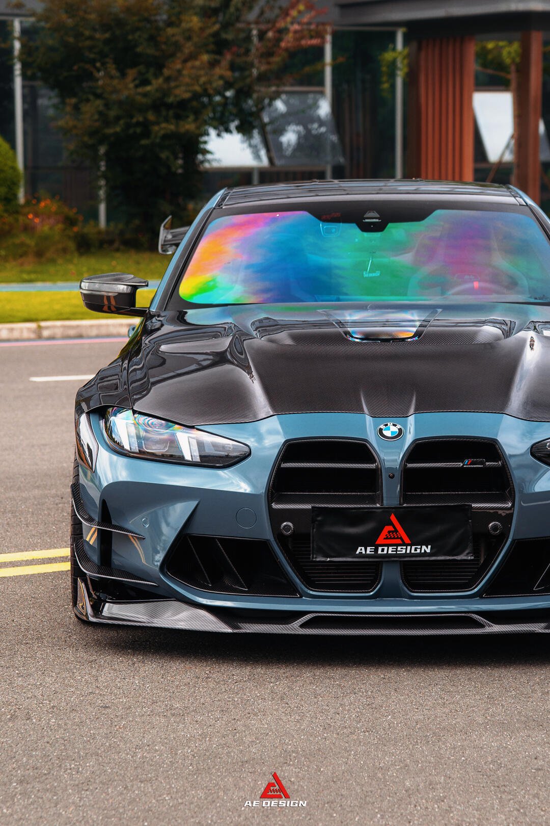 AE DESIGN - BMW M3 G80 / M4 G82 DRY CARBON FIBER V2 WIDE BODY SIDE FENDERS - Aero Carbon UK