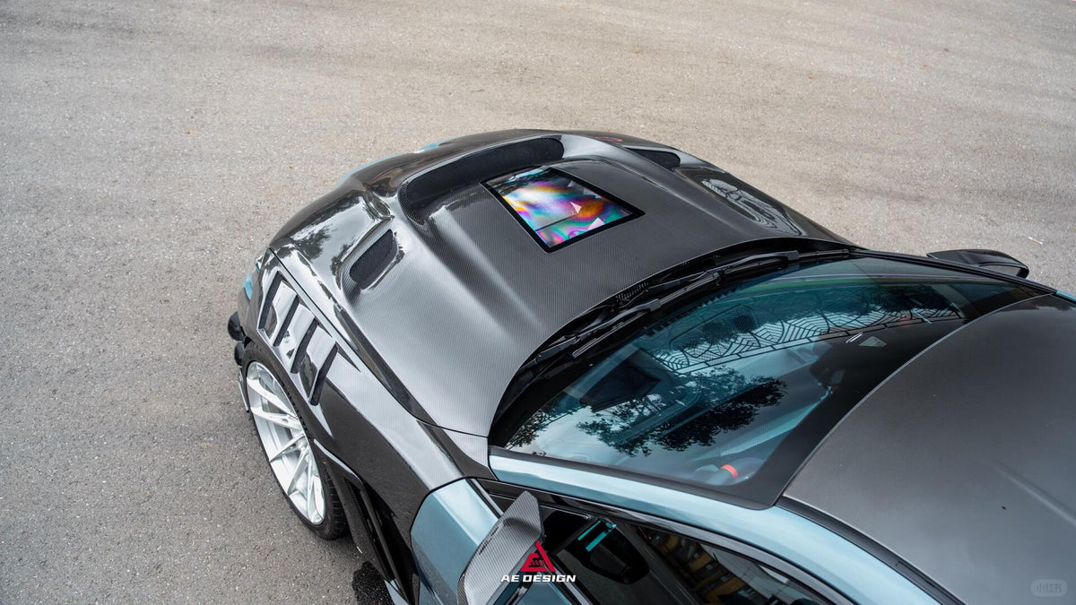 AE DESIGN - BMW M3 G80 / M4 G82 DRY CARBON FIBER V2 WIDE BODY SIDE FENDERS - Aero Carbon UK