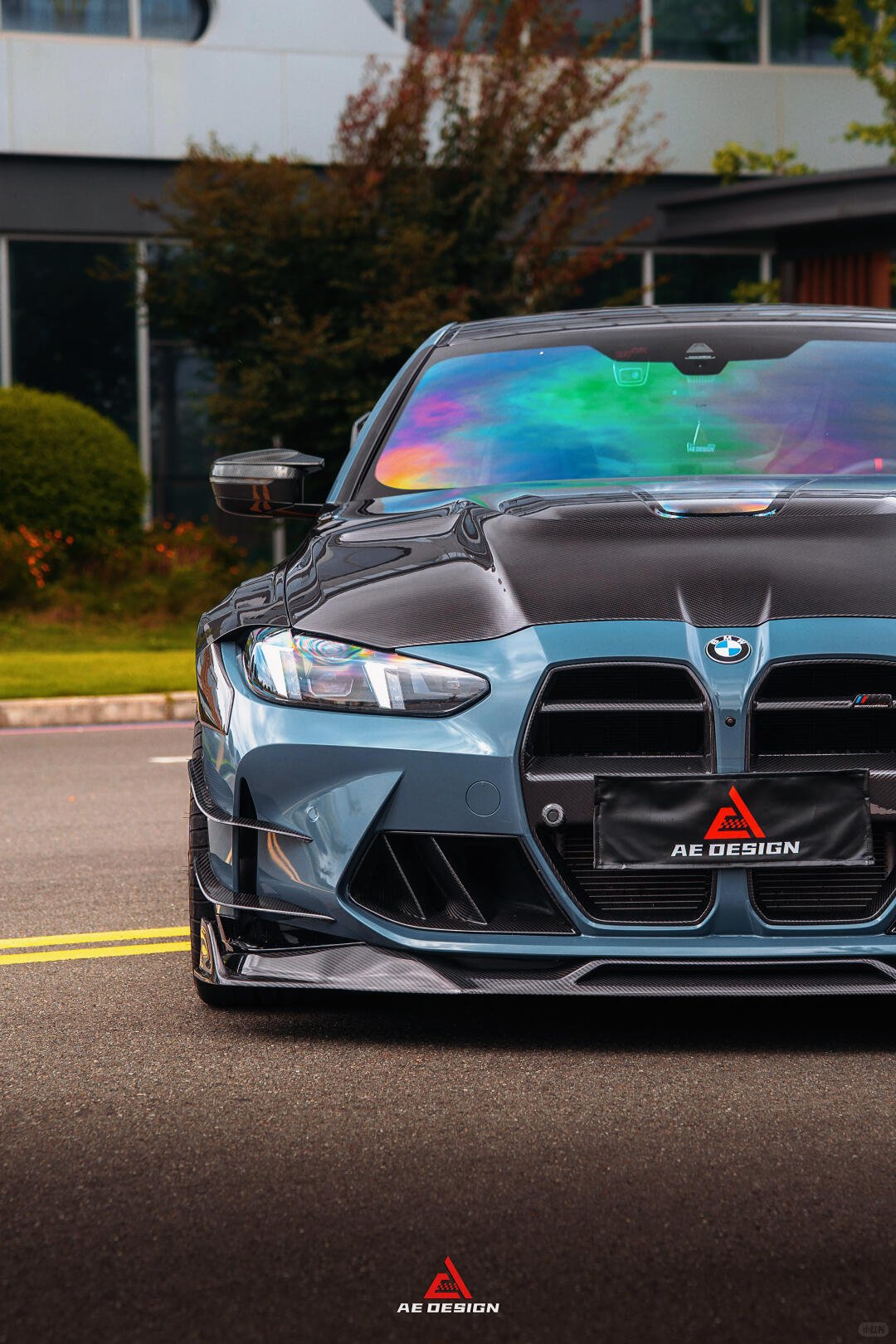 AE DESIGN - BMW M3 G80 / M4 G82 DRY CARBON FIBER V2 WIDE BODY SIDE FENDERS - Aero Carbon UK