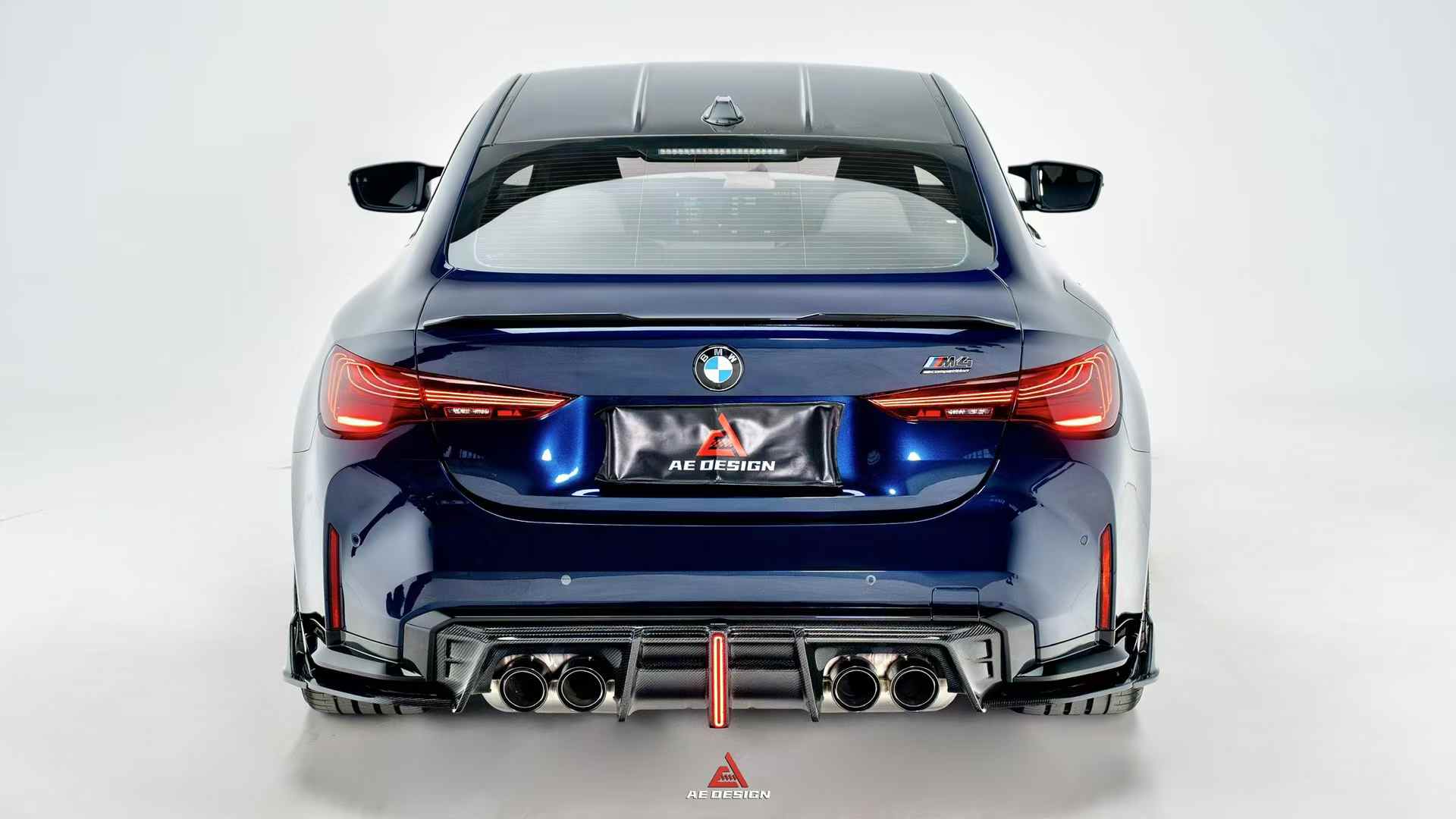 AE DESIGN - BMW M3 G80 / M4 G82 DRY CARBON FIBRE REAR DIFFUSER V4 - Aero Carbon UK