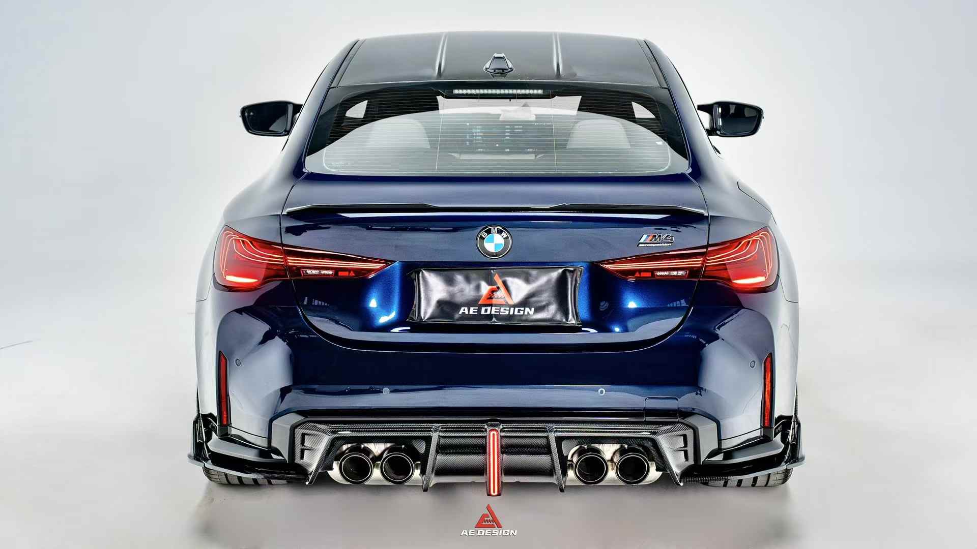 AE DESIGN - BMW M3 G80 / M4 G82 DRY CARBON FIBRE REAR DIFFUSER V4 ...