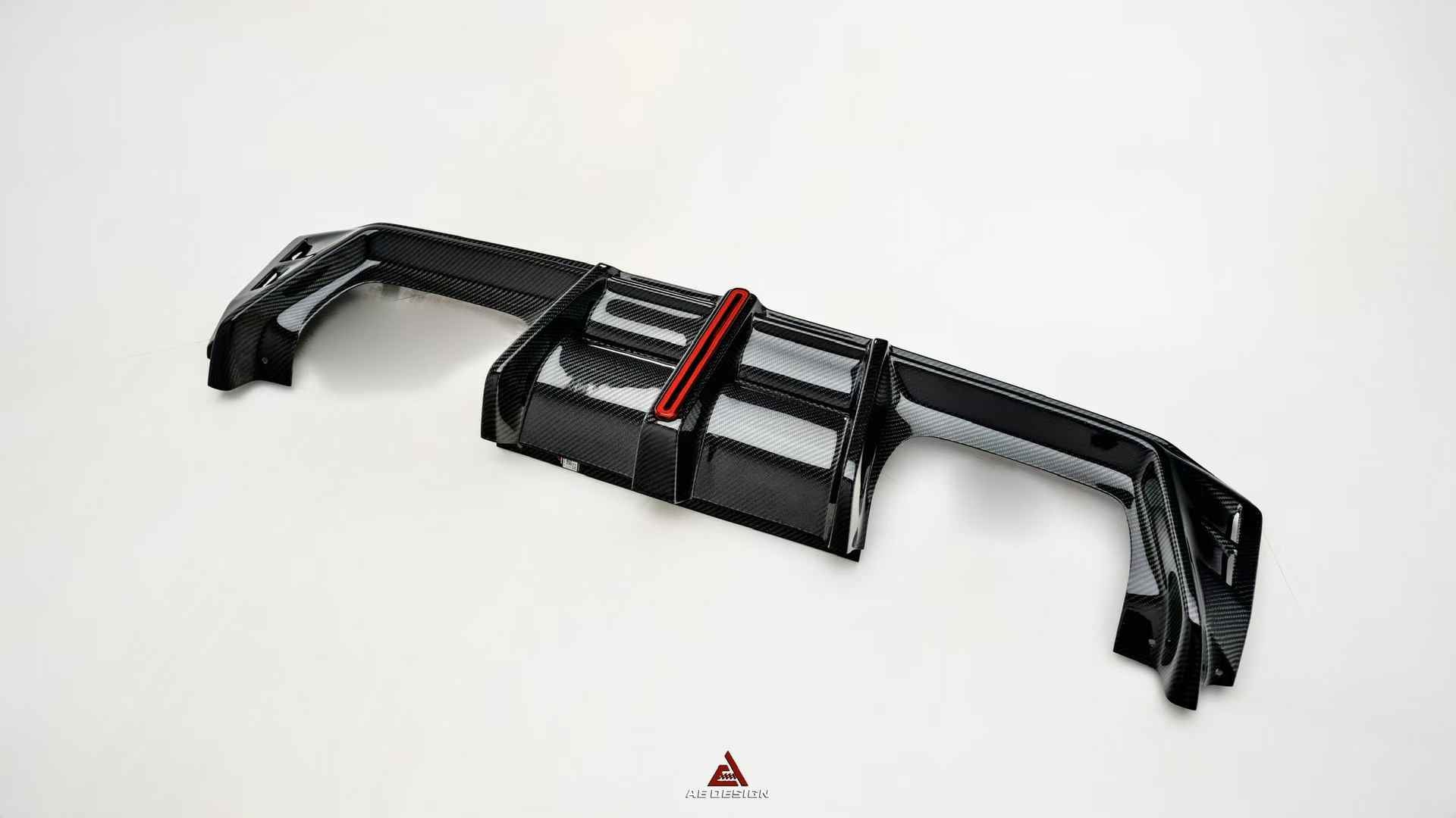 AE DESIGN - BMW M3 G80 / M4 G82 DRY CARBON FIBRE REAR DIFFUSER V4 ...