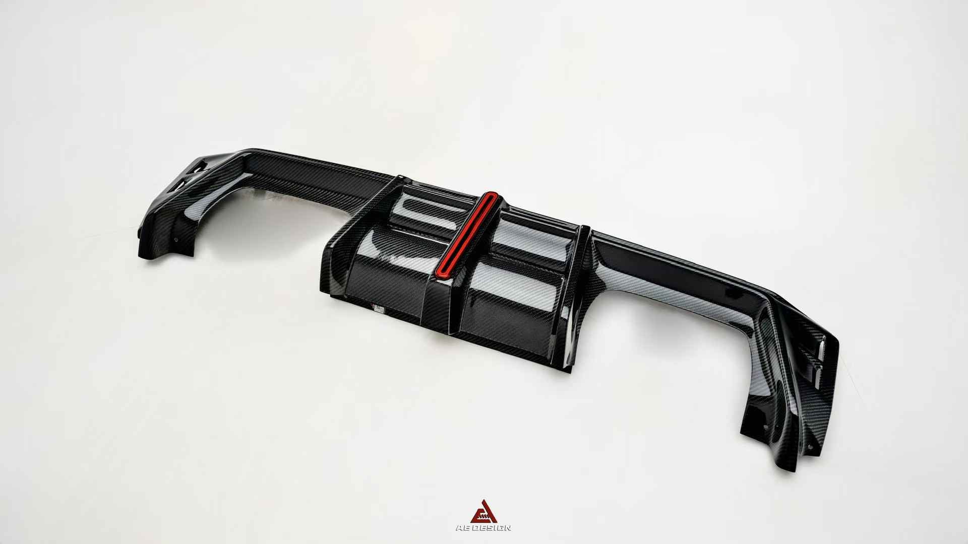 AE DESIGN - BMW M3 G80 / M4 G82 DRY CARBON FIBRE REAR DIFFUSER V4 - Aero Carbon UK