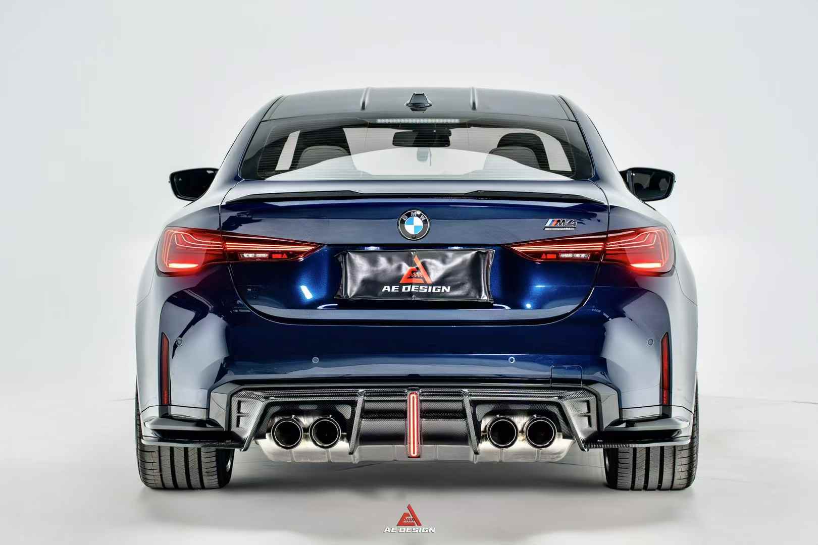 AE DESIGN - BMW M3 G80 / M4 G82 DRY CARBON FIBRE REAR DIFFUSER V4 ...