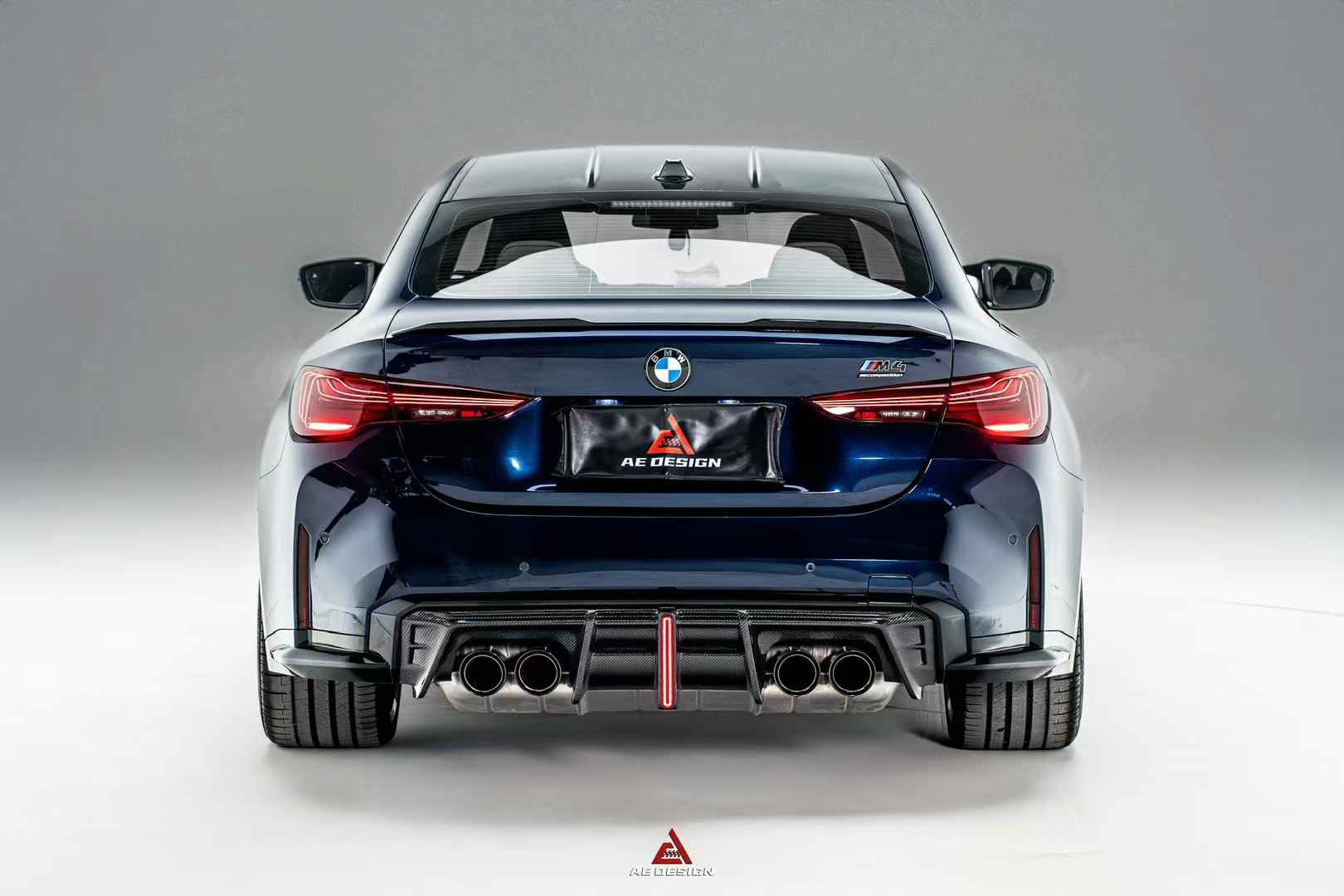 AE DESIGN - BMW M3 G80 / M4 G82 DRY CARBON FIBRE REAR DIFFUSER V4 - Aero Carbon UK