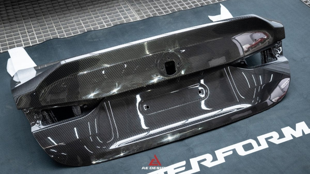 AE DESIGN - BMW M4 G82 / 4 SERIES G22 CARBON FIBRE REAR BOOT TRUNK LID - Aero Carbon UK