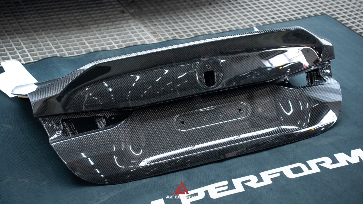 AE DESIGN - BMW M4 G82 / 4 SERIES G22 CARBON FIBRE REAR BOOT TRUNK LID - Aero Carbon UK