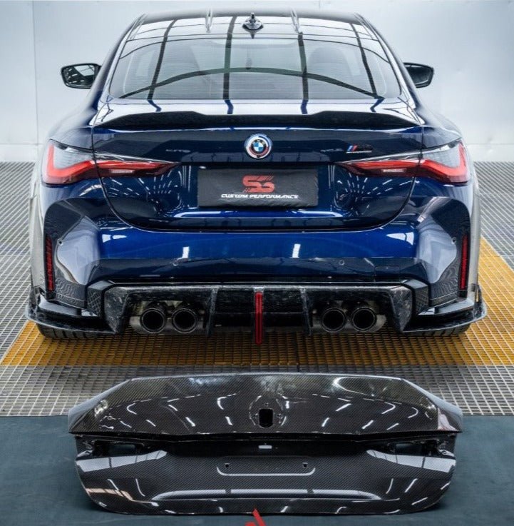 AE DESIGN - BMW M4 G82 / 4 SERIES G22 CARBON FIBRE REAR BOOT TRUNK LID - Aero Carbon UK