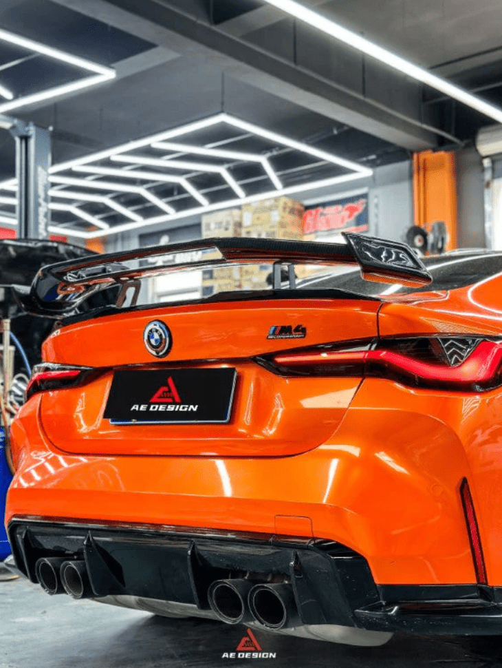 AE DESIGN - BMW M4 G82 / 4 SERIES G22 DRY CARBON FIBRE REAR WING SPOILER - Aero Carbon UK