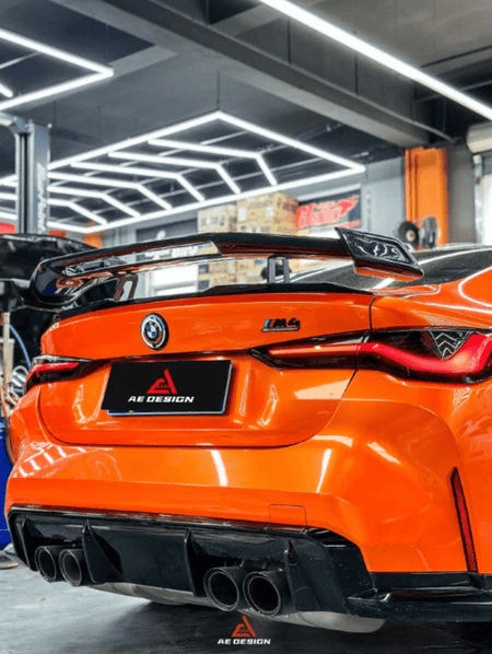 AE DESIGN - BMW M4 G82 / 4 SERIES G22 DRY CARBON FIBRE REAR WING SPOILER - Aero Carbon UK
