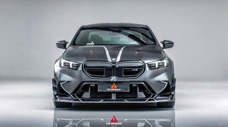 AE DESIGN - BMW M5 G90 DRY CARBON FIBER FRONT LIP - Aero Carbon UK