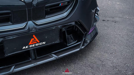 AE DESIGN - BMW M5 G90 DRY CARBON FIBER FRONT LIP - Aero Carbon UK