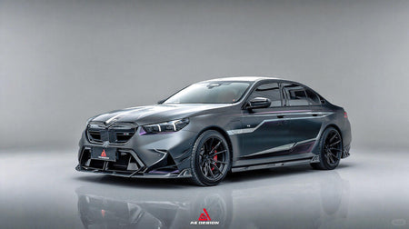 AE DESIGN - BMW M5 G90 DRY CARBON FIBER FRONT LIP - Aero Carbon UK