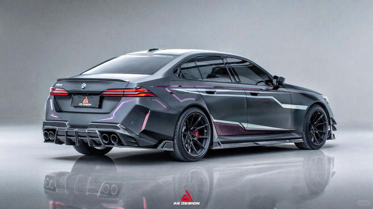 AE DESIGN - BMW M5 G90 DRY CARBON FIBER REAR DIFFUSER - Aero Carbon UK