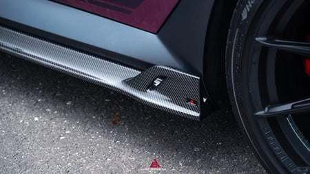 AE DESIGN - BMW M5 G90 DRY CARBON FIBER SIDE SKIRTS - Aero Carbon UK