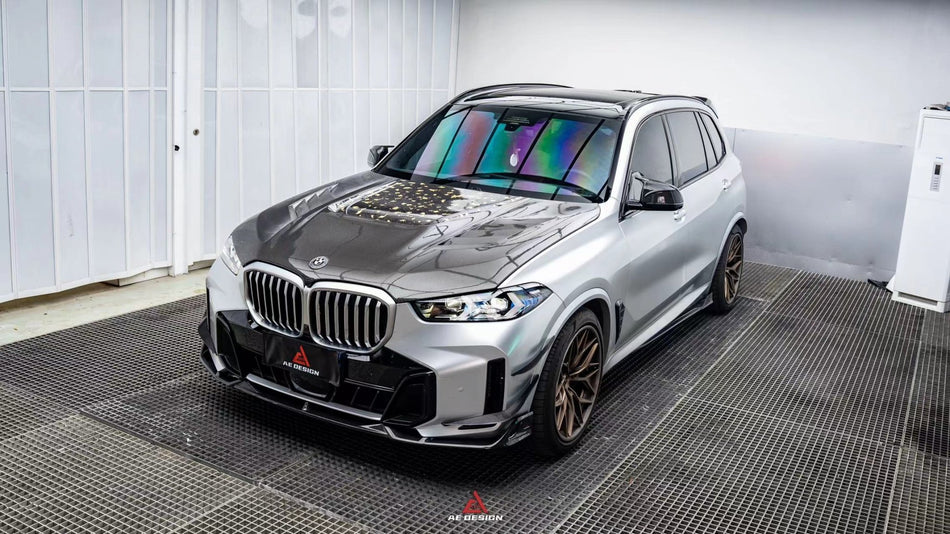 AE DESIGN - BMW X5 G05 LCI CARBON FIBRE FRONT CANARDS - Aero Carbon UK