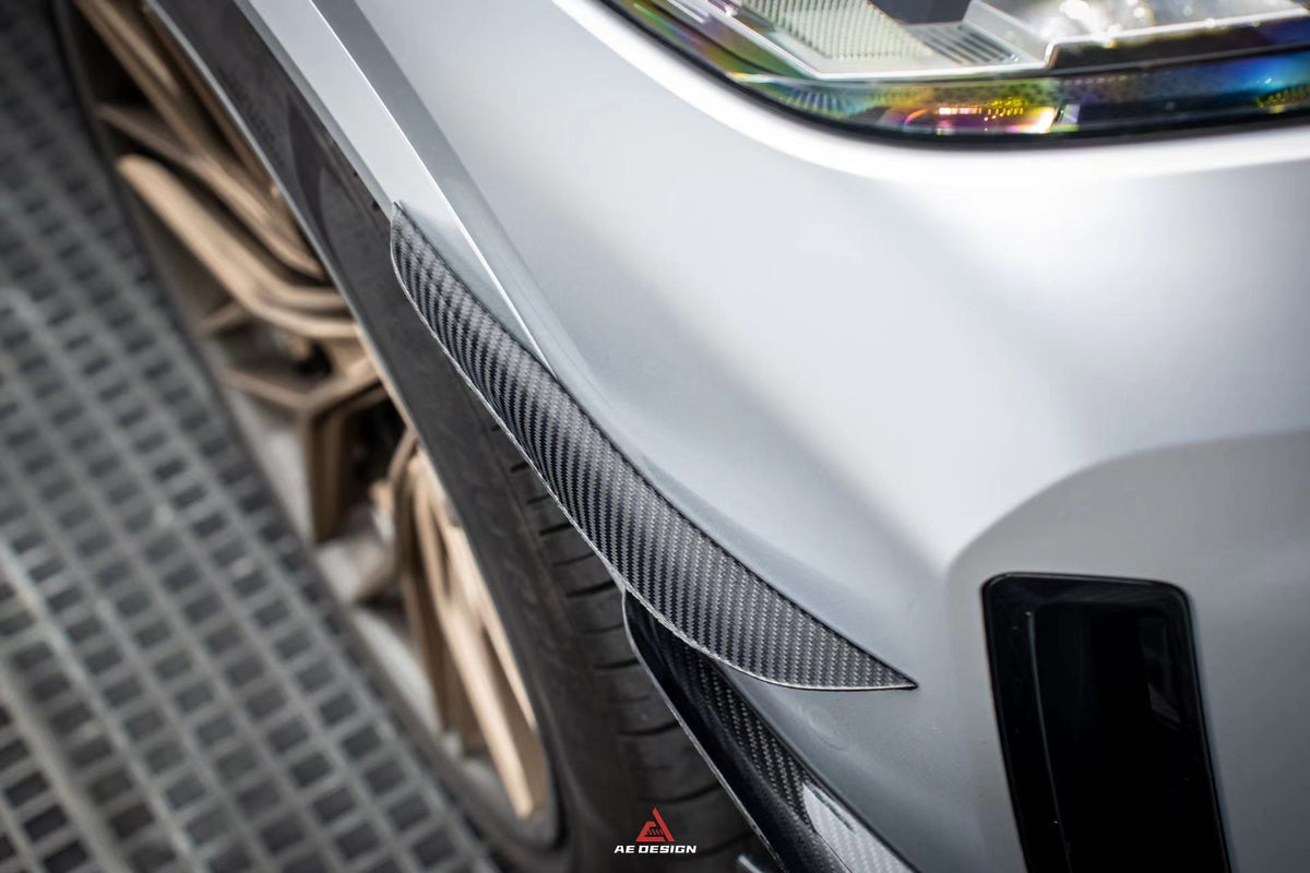 AE DESIGN - BMW X5 G05 LCI CARBON FIBRE FRONT CANARDS - Aero Carbon UK