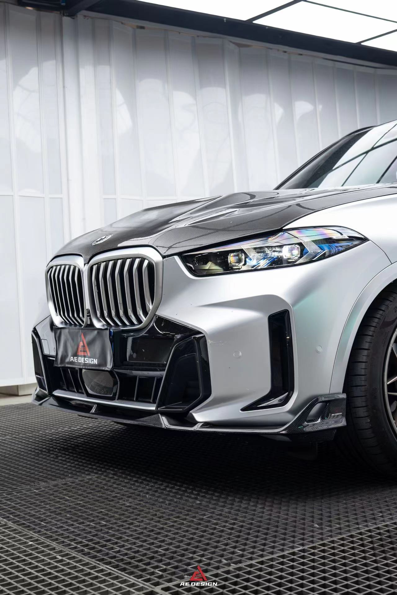 AE DESIGN - BMW X5 G05 LCI CARBON FIBRE FRONT LIP - Aero Carbon UK