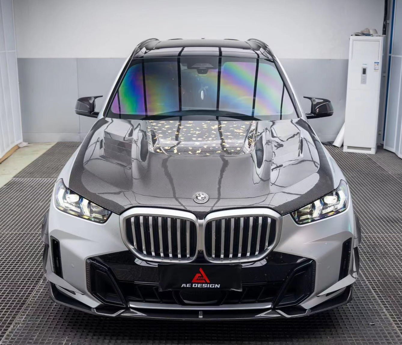 AE DESIGN - BMW X5 G05 LCI CARBON FIBRE FRONT LIP - Aero Carbon UK